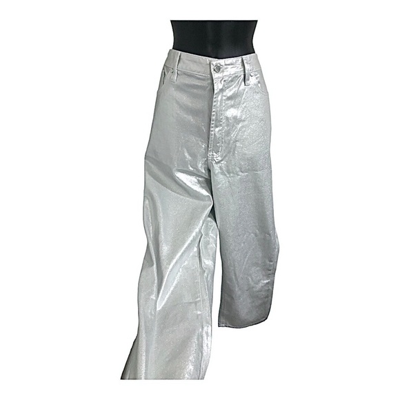 Rebecca Minkoff silver shimmery crystal studded pants size 16 brand new - Picture 3 of 9